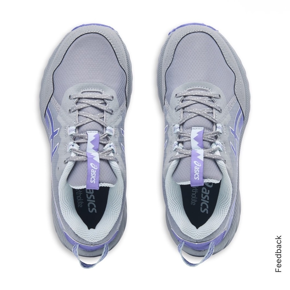 ASICS Women's Gel Venture 10 Trail Shoe - Gray and Lavender - Picture 2 of 9